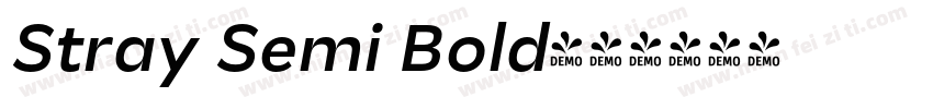 Stray Semi Bold字体转换